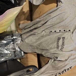 Beautiful Disaster Gray Women's Top